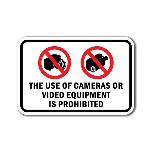 Signmission Safety Sign, 12 in Height, Aluminum, Security - The Use Of A-1218 Security - The Use Of - main